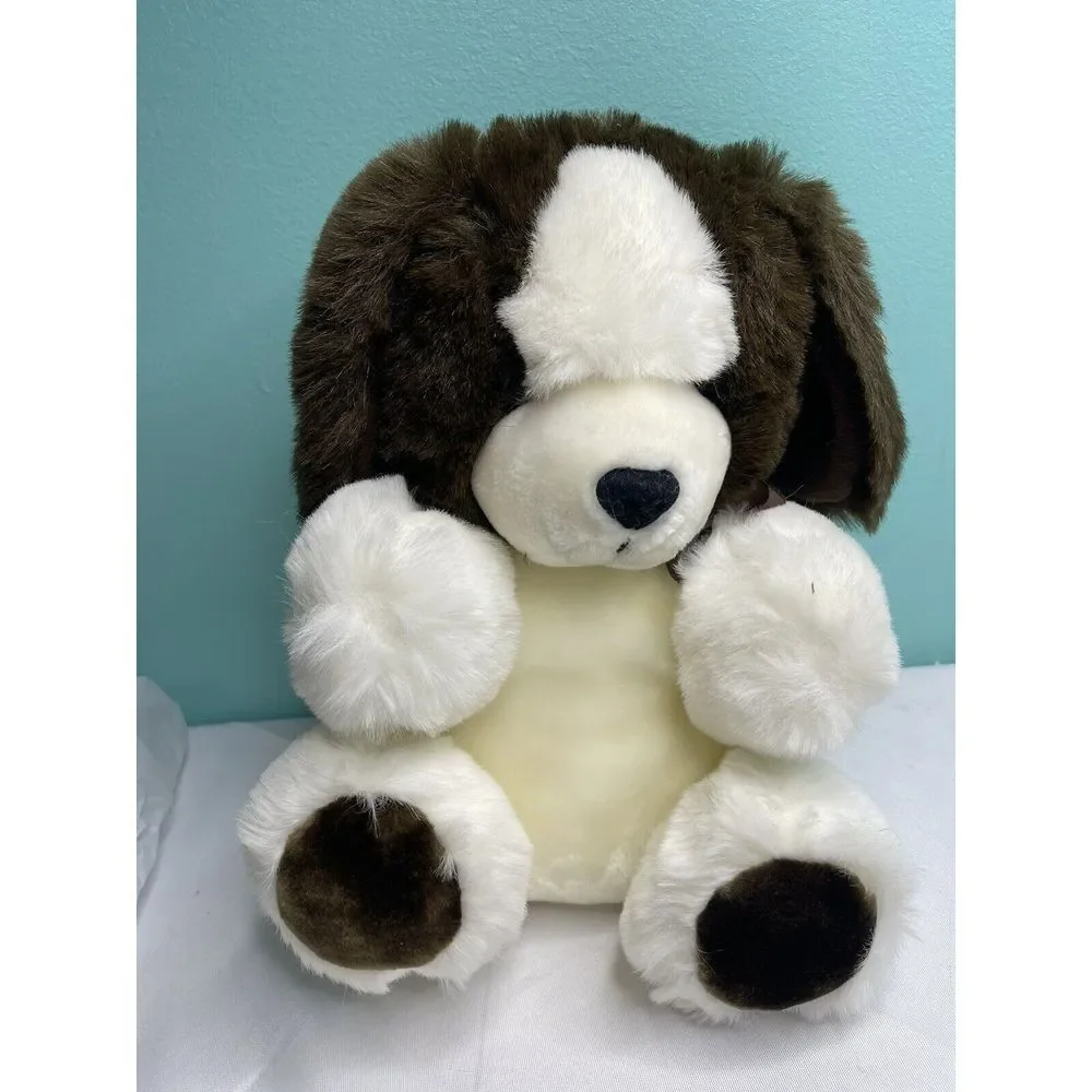 a fiesta toys‎ Brown And White Plush Dog 15